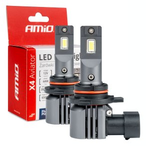 LED Forlygter X4-serie AVIATOR HIR2 9012 6500K max 44W AMIO-03768
