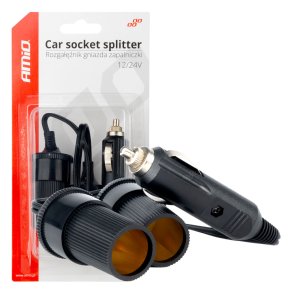 12V 24V bil lighter stikdåse splitter AMIO-03801