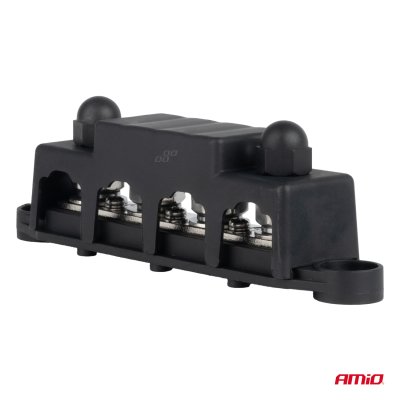 M10 12V - 48V 250A minusa bus bar jordfordelingsblok AMIO-03811