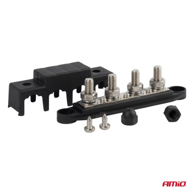 M10 12V - 48V 250A minusa bus bar jordfordelingsblok AMIO-03811