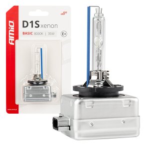 Xenon pære type D1S 35W 8000K AMiO BASIC blister AMIO-03865