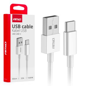 USB til USB-C kabel 2A 100cm FullLINK AMIO-03893