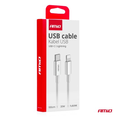 USB-C til Lightning 20W 100cm FullLINK AMIO-03898