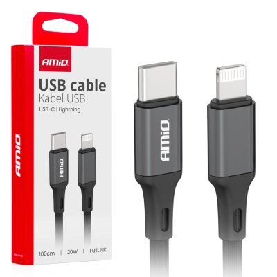 USB-C til Lightning 20W 100cm FullLINK AMIO-03904