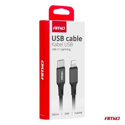 USB-C til Lightning 20W 100cm FullLINK AMIO-03904