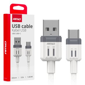 USB til USB-C kabel 3A 200cm FullLINK AMIO-03906