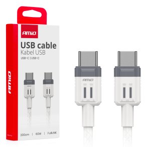 USB-C til USB-C kabel 60W 200cm FullLINK AMIO-03909