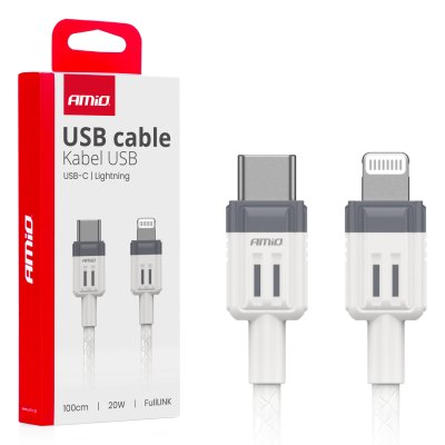 USB-C til Lightning 20W 100cm FullLINK AMIO-03910