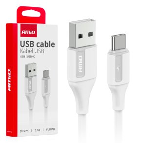 USB til USB-C kabel 3A 200cm FullLINK AMIO-03918