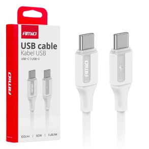 USB-C til USB-C kabel 60W 100cm FullLINK AMIO-03920