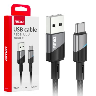 USB til USB-C kabel 3A 100cm FullLINK AMIO-03923