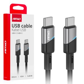 USB-C til USB-C kabel 60W 200cm FullLINK AMIO-03927