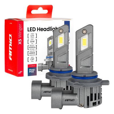 LED forlygter X5-serie WINGER HIR2 6000K maks 50W AMIO-03950