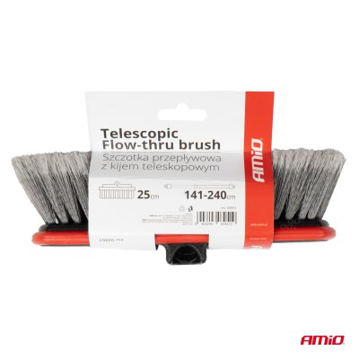 Teleskopisk Flow-thru vaske børste 141-240cm AMIO-03951