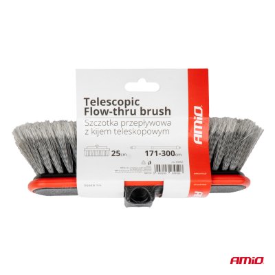 Telescopisk Flow-thru vaskebørste 171-300cm AMIO-03952