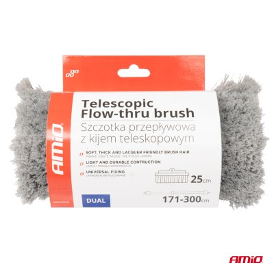 Telescopisk Flow-thru vaskebørste 171-300cm AMIO-03954