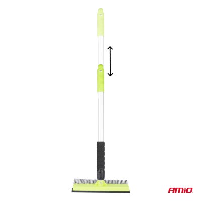 Aluminium vinduesvasker med skraber 25,4 cm hoved 55/80 cm AMIO-03856