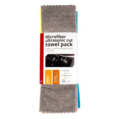 Mikrofiber ultralydskåret klud pakke 35x35cm 250g AMIO-03971