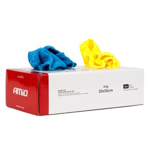 Mikrofiberklud pakke 30x30cm 200g AMIO-03973