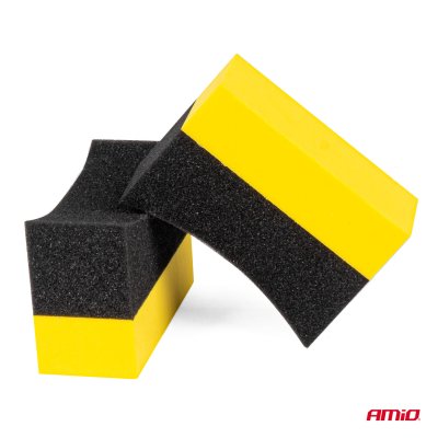 Bil dækk applicator svamp sæt af 2 stk. AMIO-04018