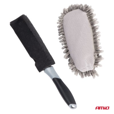 Mikrofiberbørste til bilvask 33,5 cm AMIO-04027