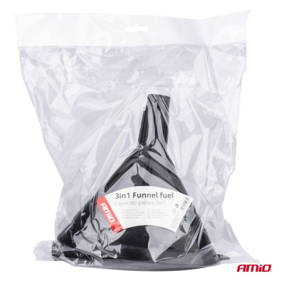 Plastik universalfunnel med si 3-delt elliptisk 14 cm AMIO-04037
