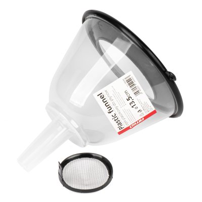 Plasttragt med halv dækning og filter 13,5 cm AMIO-04042
