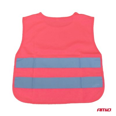 Redningsvest til børn pink AMIO-03987