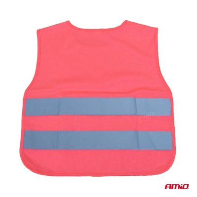 Redningsvest til børn pink SMILE AMIO-03988