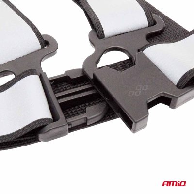 Reflekterende sikkerhedsvest sort AMiO-03938