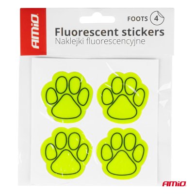 Fluorescerende klistermærker sæt FOOTS AMIO-03940