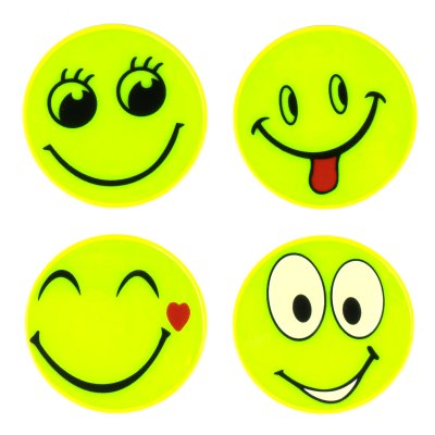 Fluorescerende klistermærker sæt SMILE AMIO-03941