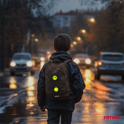 Fluorescerende klistermærker sæt SMILE AMIO-03941