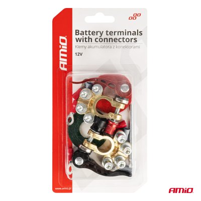 Batteriklemmer med forbindelser AMIO-04058