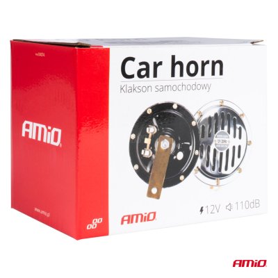 Hornlyd signal krom 125 mm 12V AMIO-04074