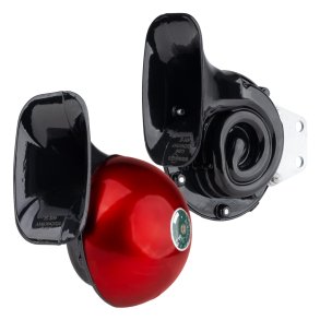 Hornlyd signal sæt af 2 stk rød 125mm 12V AMIO-04075