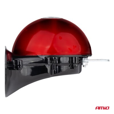 Hornlyd signal sæt af 2 stk rød 125mm 12V AMIO-04075
