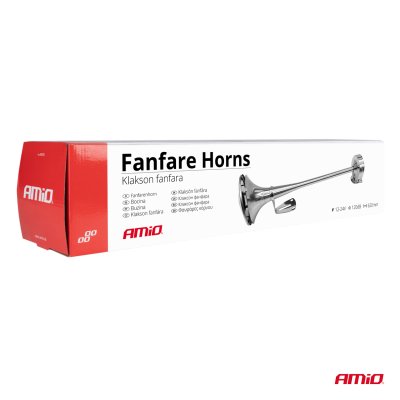 Horn fanfare signal krom 620mm LowTone AMIO-04078