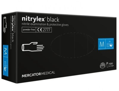 Nitrile beskyttelseshansker Nitrylex Basic størrelse M 100 stk