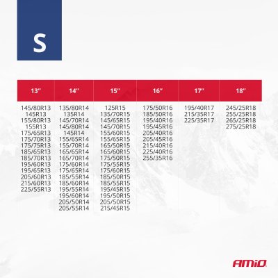 Tekstile sne kæder S EN16662-1 Önorm V5121 2 stk AMIO-04080