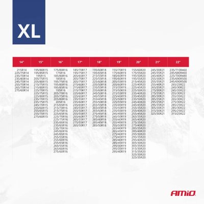 Tekstile sne kæder XL EN16662-1 Önorm V5121 2 stk AMIO-04083