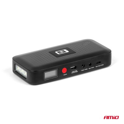 Bærbar jump starter powerbank 12V 12Ah 800A AMIO-04055
