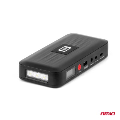 Bærbar jump starter powerbank 12V 12Ah 800A AMIO-04055