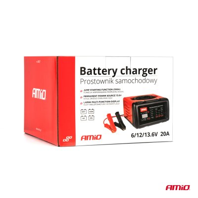 Batterioplader 20A 6V 12V AMIO-04057