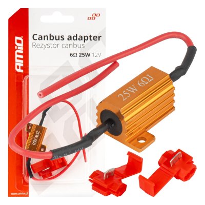 LED Canbus relay modstand 6? 25W AMIO-04092