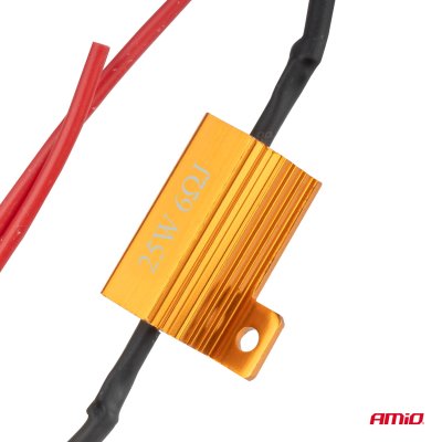 LED Canbus relay modstand 6? 25W AMIO-04092