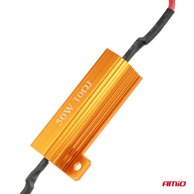 LED Canbus relæmodstand 10? 50W AMIO-04096