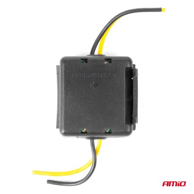 Bil Power Signal Filter Anti-interference med glasikring 12V AMIO-04099