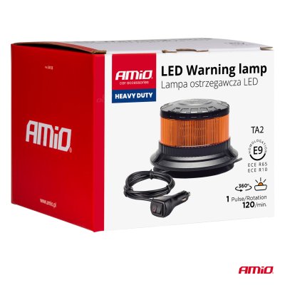 LED advarselslampe heavy duty W28M 12V 24V AMIO-04105