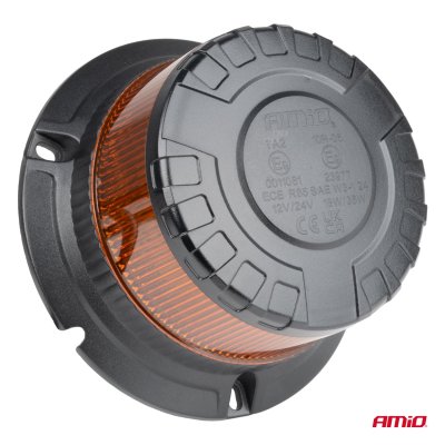 LED advarselslampe tungt udførelse W28B 12V 24V AMIO-04106